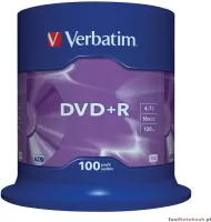 Photo de DVD+R Verbatim 4,7 Go (Spindle de 100)