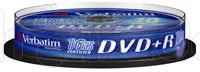 Photo de DVD+R Verbatim 4,7 Go (Spindle de 10)