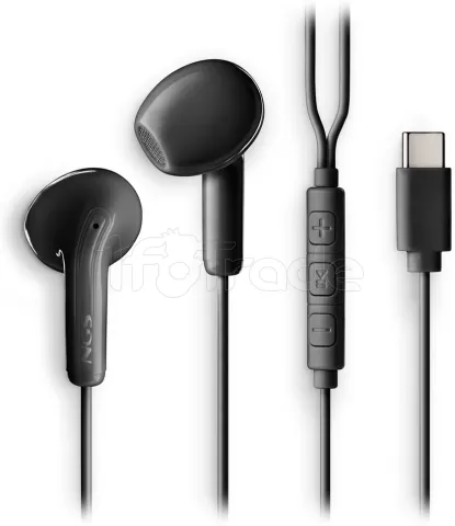 Photo de Ecouteur filaire avec micro NGS Cross Glide USB-C (Noir)