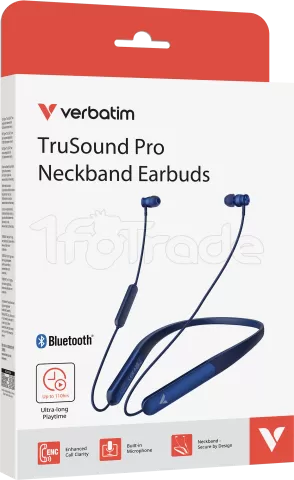 Photo de Ecouteurs avec micro Verbatim TruSound Pro (Bleu)