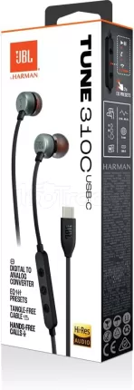 Photo de Ecouteurs filaires JBL Tune 310C USB-C (Noir)