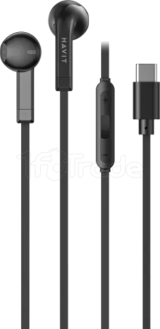 Photo de Ecouteurs Havit E336C USB-C (Noir)