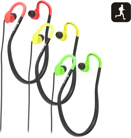 Photo de Ecouteurs intra-auriculaire avec micro NGS Cougar (Noir/Jaune)