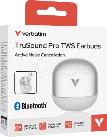 Photo de Ecouteurs intra-auriculaire Bluetooth Verbatim TruSound Pro (Blanc)