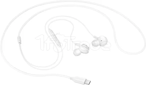 Photo de Ecouteurs intra-auriculaires avec micro Samsung Tuned by AKG USB Type-C (Blanc)