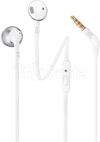 Photo de Ecouteurs intra-auriculaires JBL Tune 205 (Blanc/Argent)