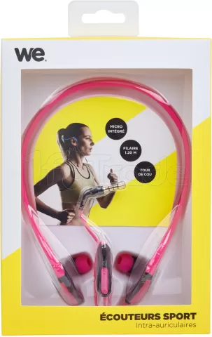 Photo de Ecouteurs intra-auriculaires We Sport (Rose)