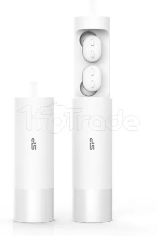 Photo de Ecouteurs sans fil avec micro Silicon Power Blast Plug BP81 (Blanc)