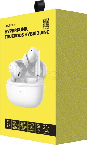 Photo de Ecouteurs sans fil Hator Hyperpunk Truepods (Blanc)