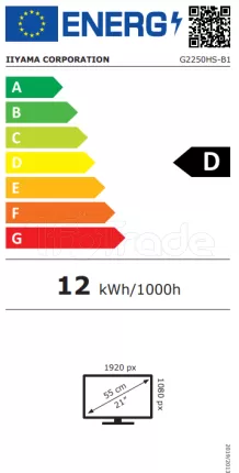 Photo de Ecran 22" Iiyama G-Master Black Hawk G2250HS-B1 Full HD (Noir)