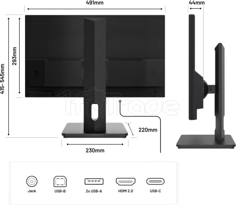 Photo de Ecran 22" JapanNext JAPJNI215FLFHSP Full HD (Noir)