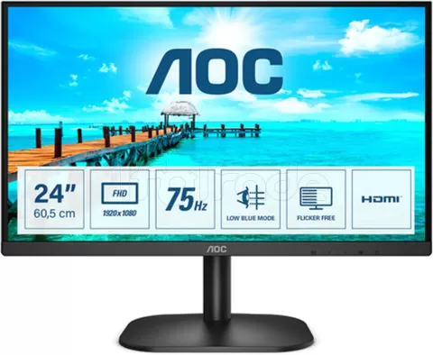 Photo de Ecran 24" AOC 24B2XDM Full HD (Noir)