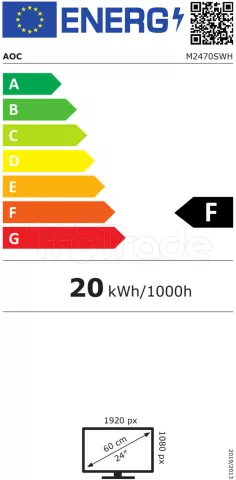 Photo de Ecran 24" AOC M2470SWH Full HD