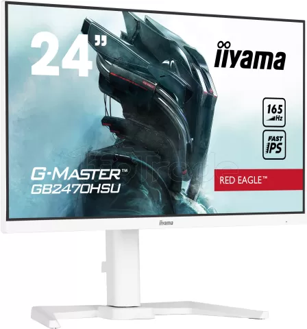 Photo de Ecran 24" Iiyama G-Master Red Eagle GB2470HSU-W5 Full HD (Blanc) 165Hz