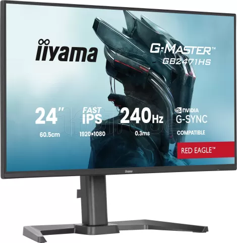 Photo de Ecran 24" Iiyama G-Master Red Eagle GB2471HS-B1 Full HD 240Hz (Noir)