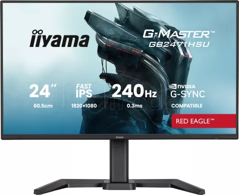 Photo de Ecran 24" Iiyama G-Master Red Eagle GB2471HSU-B1 Full HD 240Hz (Noir)