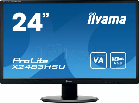 Photo de Ecran 24" Iiyama ProLite X2483HSU-B5 Full HD (Noir)