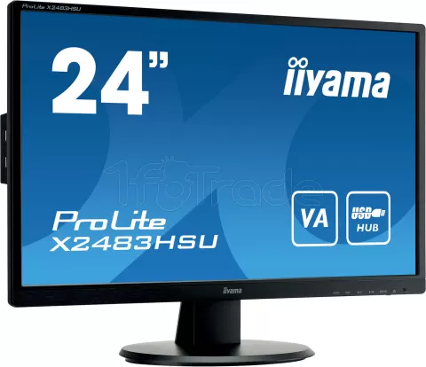 Photo de Ecran 24" Iiyama ProLite X2483HSU-B5 Full HD (Noir)