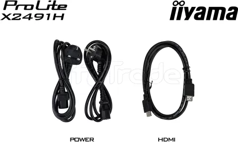 Photo de Ecran 24" Iiyama ProLite X2491H-B1 Full HD 120Hz (Noir)