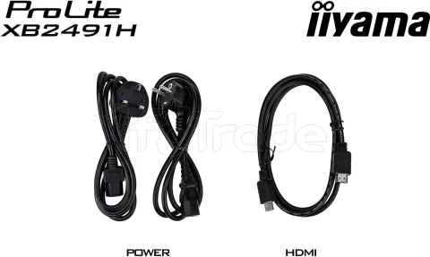 Photo de Ecran 24" Iiyama ProLite XB2491H-B1 Full HD 120Hz (Noir)