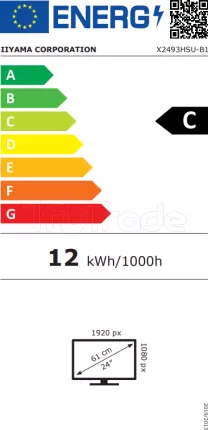 Photo de Ecran 24" Iiyama ProLite XB2493HSU-B1 Full HD 120Hz (Noir)