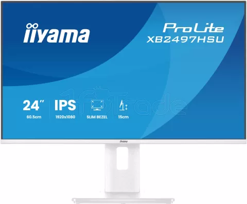 Photo de Ecran 24" Iiyama ProLite XB2497HSU-W1 Full HD 120Hz (Blanc)