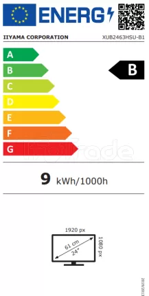 Photo de Ecran 24" Iiyama ProLite XUB2463HSU-B1 Full HD (Noir) 100Hz