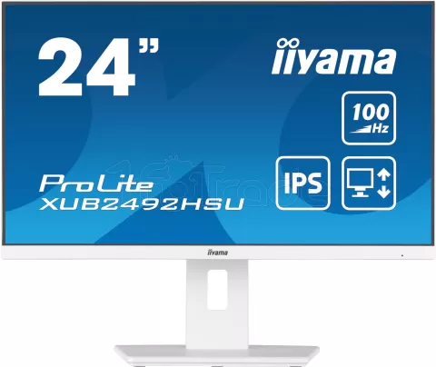 Photo de Ecran 24" Iiyama ProLite XUB2492HSU-W6 Full HD (Blanc) 100Hz