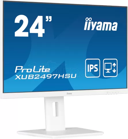 Photo de Ecran 24" Iiyama ProLite XUB2497HSU-W2 Full HD 100Hz (Blanc)