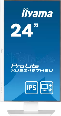 Photo de Ecran 24" Iiyama ProLite XUB2497HSU-W2 Full HD 100Hz (Blanc)