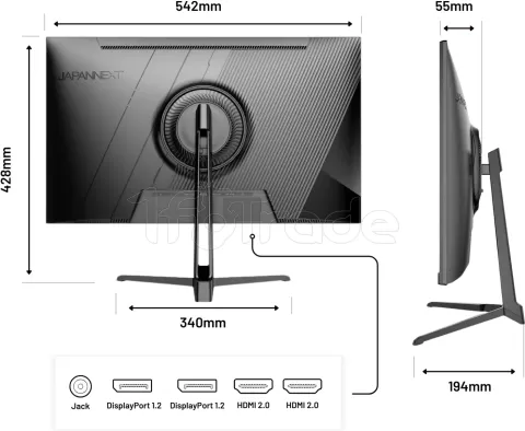 Photo de Ecran 24" JapanNext JAPJNIPS238U60 4K Ultra HD (Noir)
