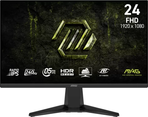 Photo de Ecran 24" MSI Mag 245F X24 Full HD 240Hz (Noir)