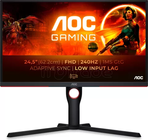 Photo de Ecran 25" AOC Gaming 25G3ZM/BK Full HD 240Hz (Noir)