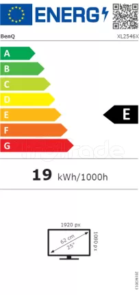 Photo de Ecran 25" BenQ Zowie XL2546X Full HD 240Hz (Noir)