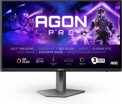 Photo de Ecran 27" AOC Agon AG276QZD2 OLED Quad HD 240Hz (Noir)