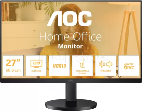 Photo de Ecran 27" AOC B3 U27B3AF 4K Ultra HD (Noir)