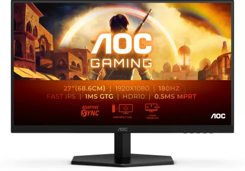 Photo de Ecran 27" AOC Gaming 27G42E Full HD 180Hz (Noir)
