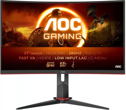 Photo de Ecran 27" AOC Gaming C27G2Z3/BK 280Hz (Noir)
