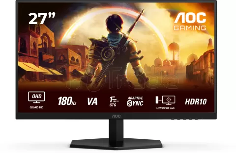 Photo de Ecran 27" AOC Gaming G4 Q27G42XNE Quad HD 180Hz (Noir)