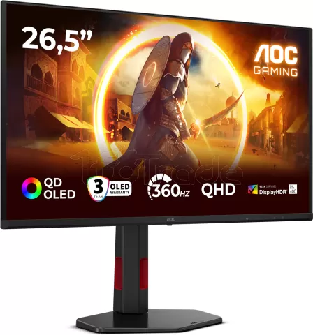 Photo de Ecran 27" AOC Gaming G4 Q27G4SDR OLED Quad HD 360Hz (Noir)