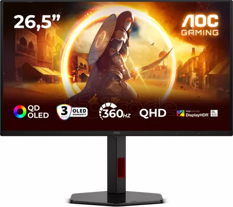 Photo de Ecran 27" AOC Gaming G4 Q27G4SDR OLED Quad HD 360Hz (Noir)
