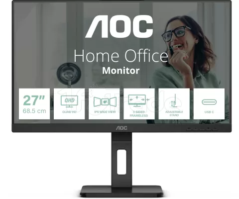Photo de Ecran 27" AOC P3 Q27P3CV Quad HD 100Hz (Noir)
