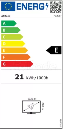 Photo de Ecran 27" ASRock Phantom Gaming PG27FFT1A Full HD 180Hz (Noir)