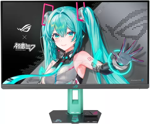 Photo de Ecran 27" Asus Rog Strix OLED XG27ACMEG-G Hatsune Miku Quad HD 144Hz (Noir)