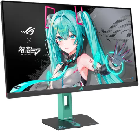 Photo de Ecran 27" Asus Rog Strix OLED XG27ACMEG-G Hatsune Miku Quad HD 144Hz (Noir)