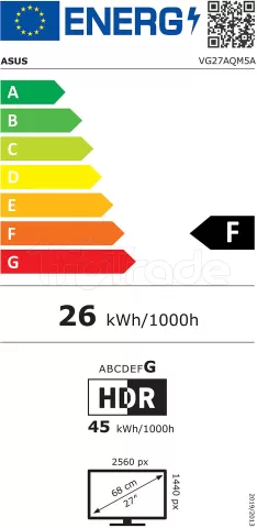 Photo de Ecran 27" Asus TUF Gaming 5 VG27AQM5A Quad HD 300Hz (Noir)