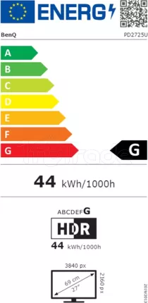 Photo de Ecran 27" BenQ DesignVue PD2725U 4K Ultra HD (Noir)