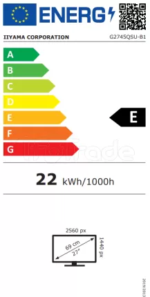 Photo de Ecran 27" Iiyama G-Master Black Hawk G2745QSU-B1 Quad HD (Noir) 100Hz