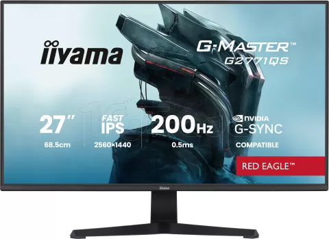Photo de Ecran 27" Iiyama G-Master Red Eagle G2771QS-B1 Quad HD 200Hz (Noir)