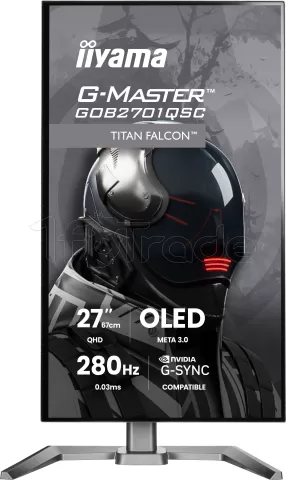 Photo de Ecran 27" Iiyama G-Master Titan Falcon GOB2701QSC-B1 OLED Quad HD 280Hz (Noir)